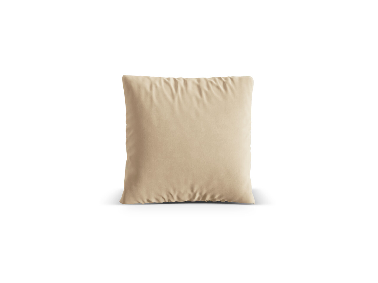 Perna decorativa, Nuria-88, Micadoni Home, 40x40 cm, catifea, bej nude - imagine 3